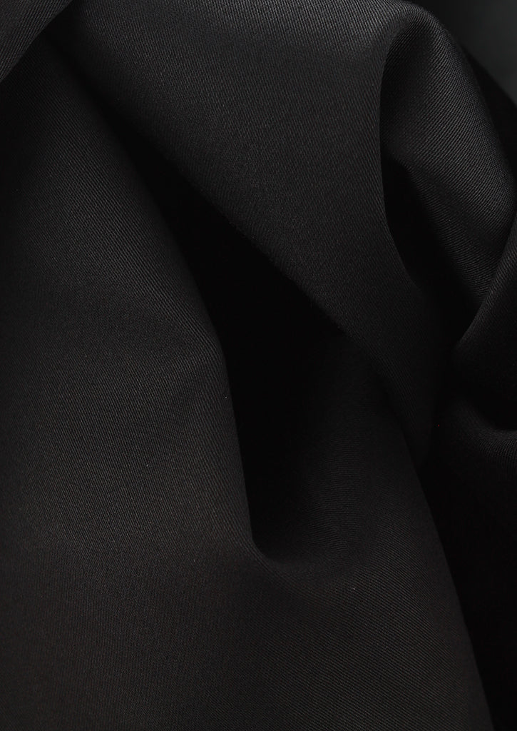Tissu satin de coton noir | Cotton Park