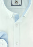 Chemise Oxford blanche col boutonné | Cotton Park