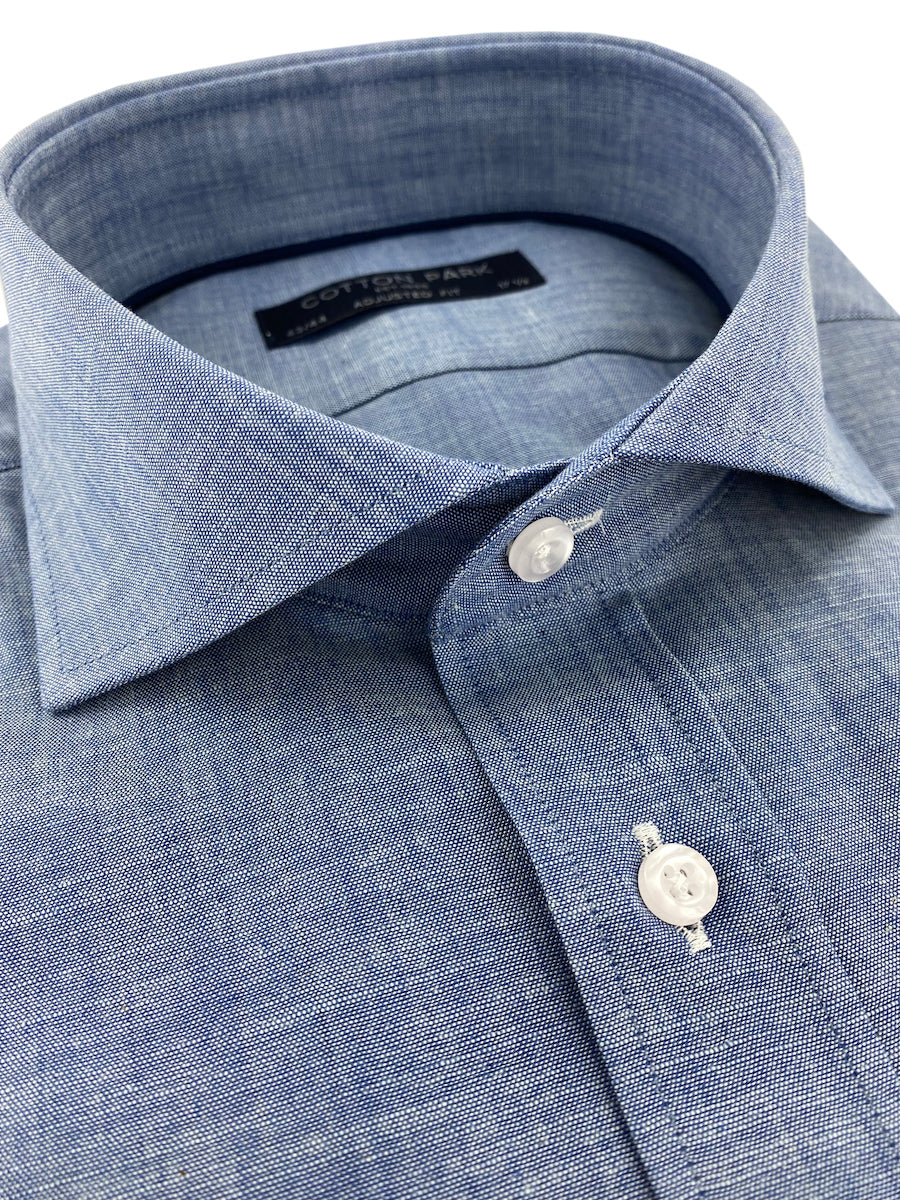 Chambray fitted shirt
