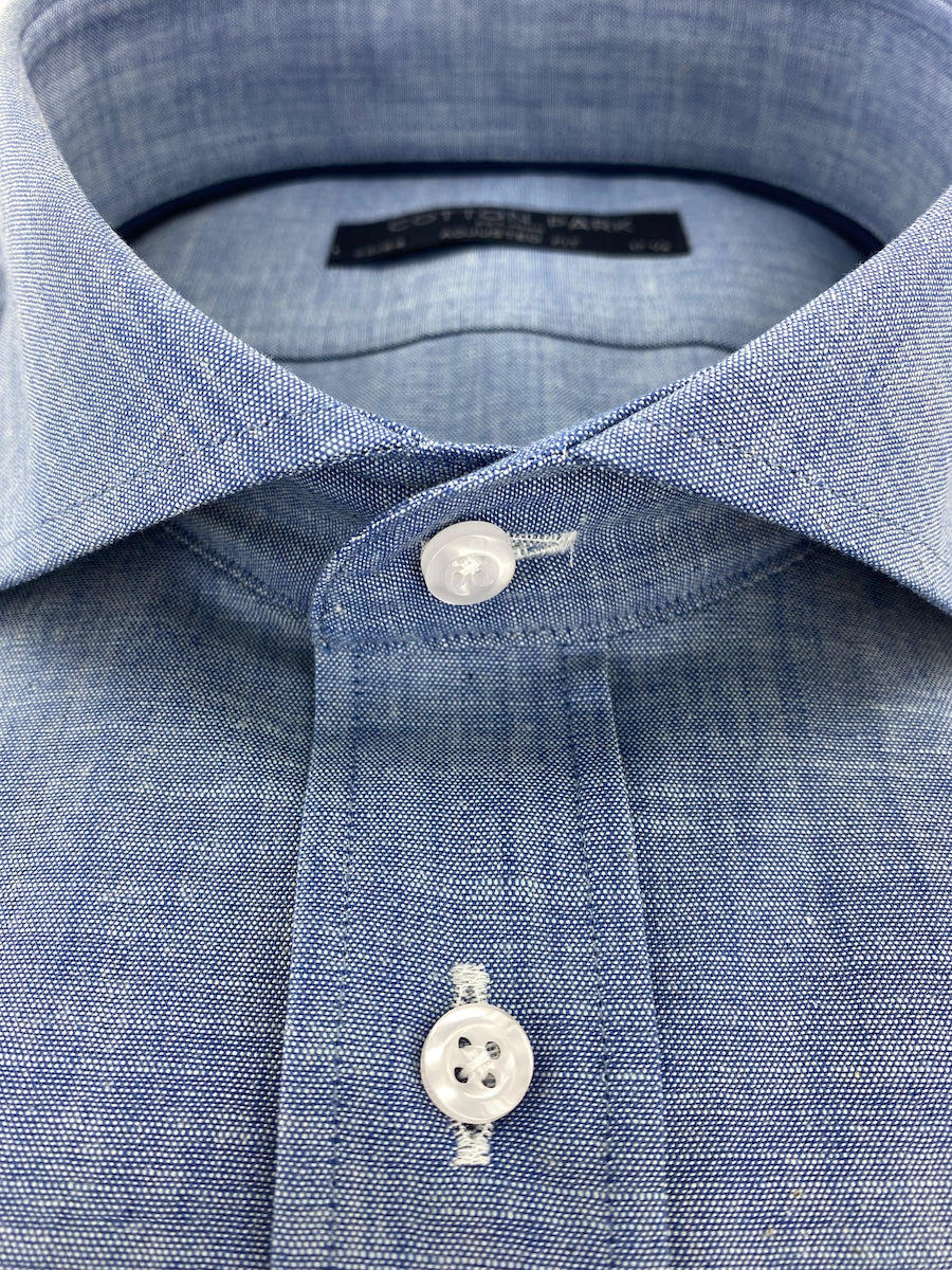Chambray fitted shirt