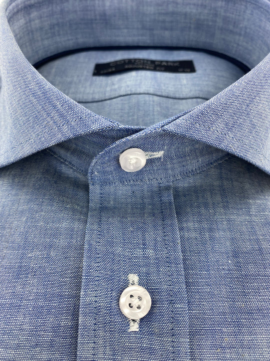 Chambray fitted shirt