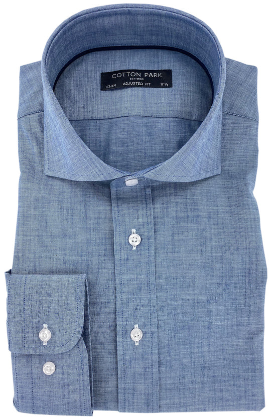 Chambray fitted shirt
