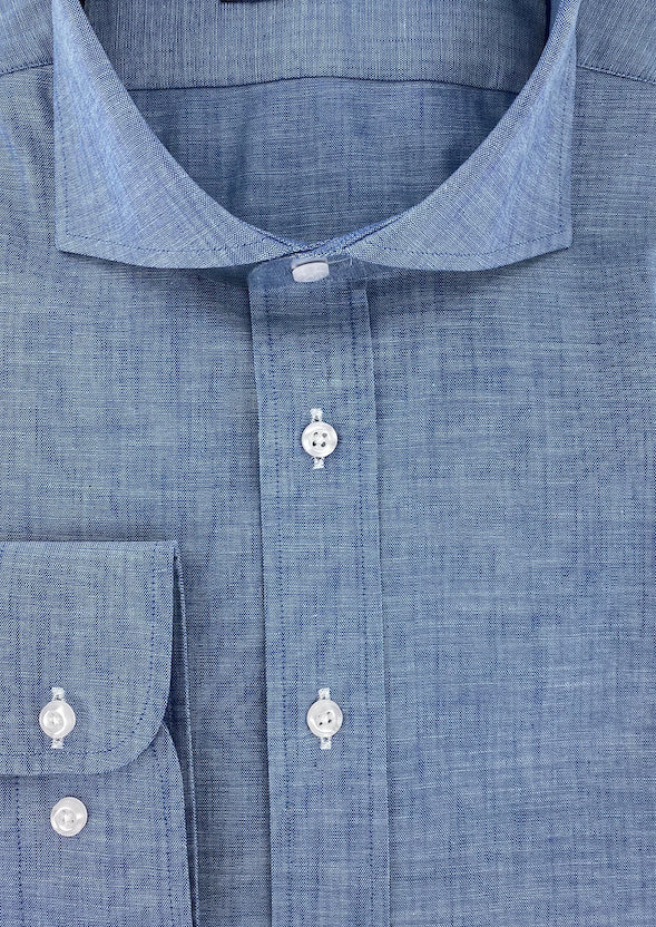 Chambray fitted shirt