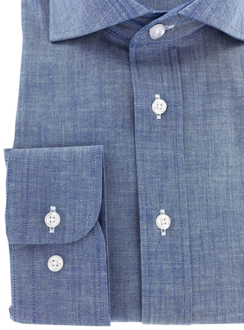 Chambray fitted shirt