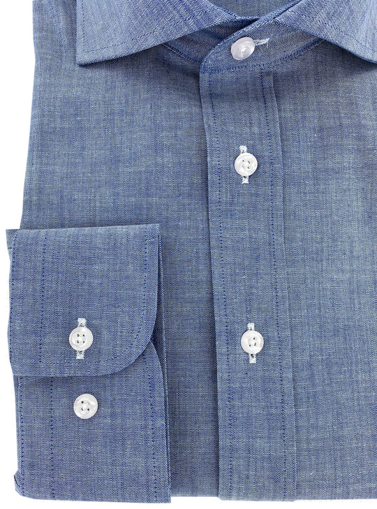 Chambray fitted shirt