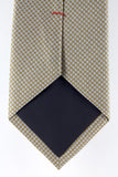 Cravate en soie tissée motif flèche beige