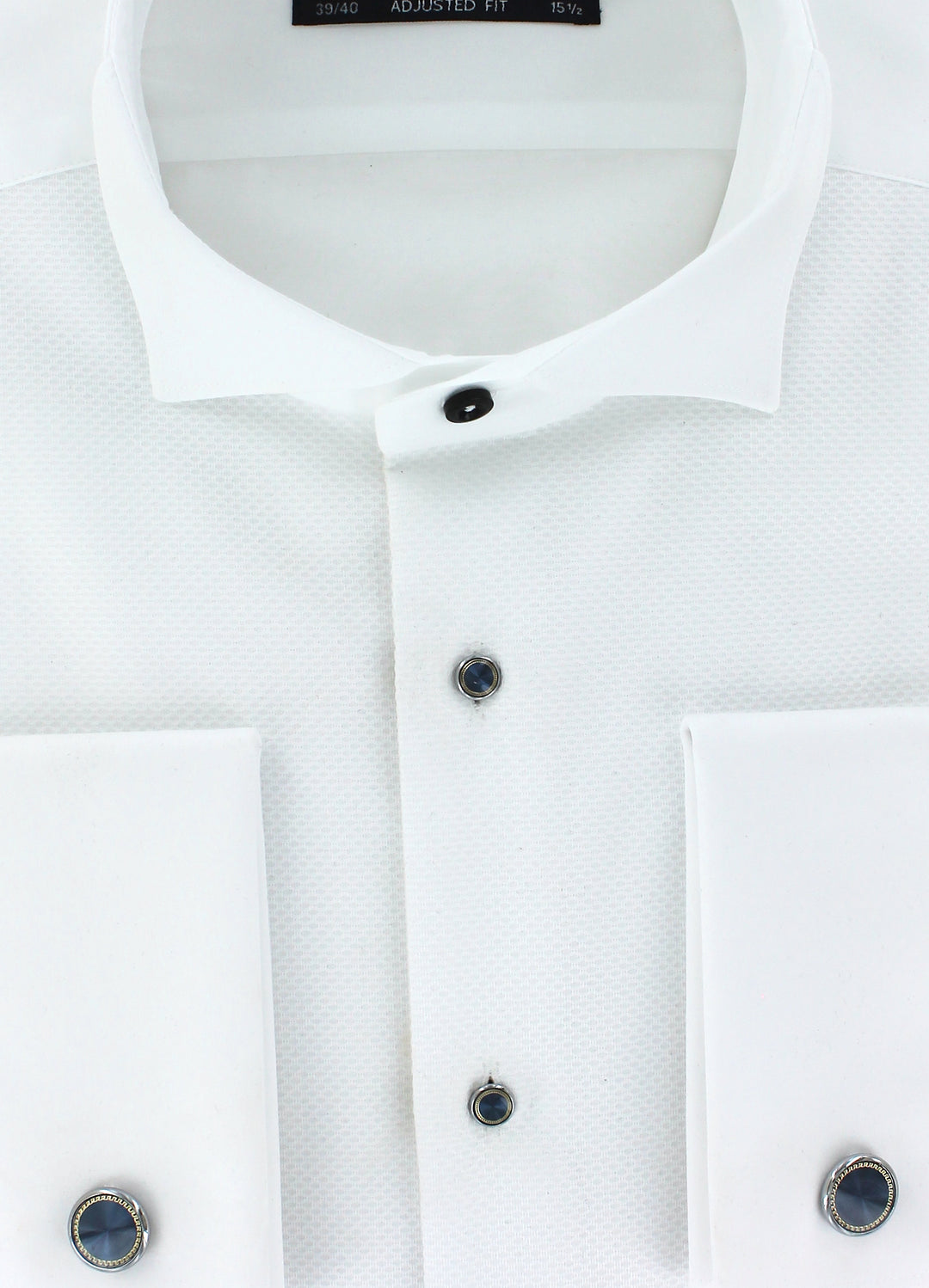 Chemise col cassé blanche à plastron pour homme à porter avec un kit tuxedo