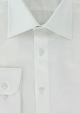 Chemise blanche en popeline armurée double retors | Cotton Park
