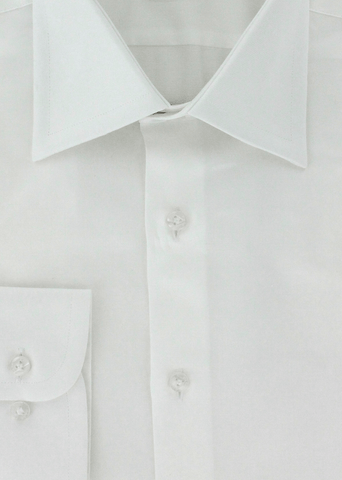 Chemise blanche en popeline armurée double retors | Cotton Park