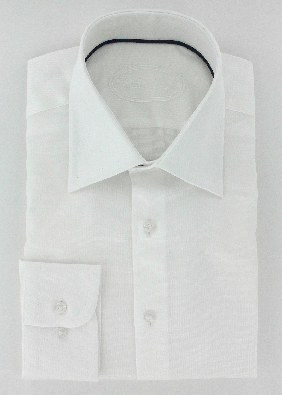 Chemise pour homme blanche en popeline armurée double retors | Cotton Park