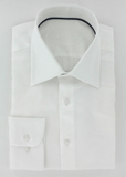 Chemise pour homme blanche en popeline armurée double retors | Cotton Park