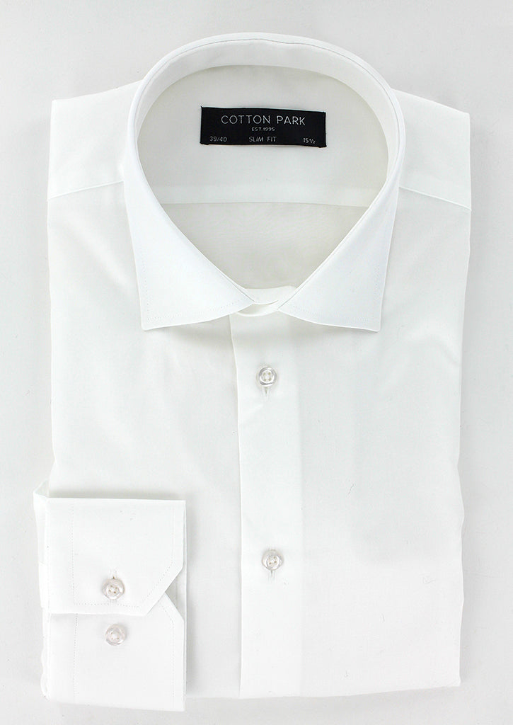 Chemise chic pour homme cintrée blanche | Cotton Park