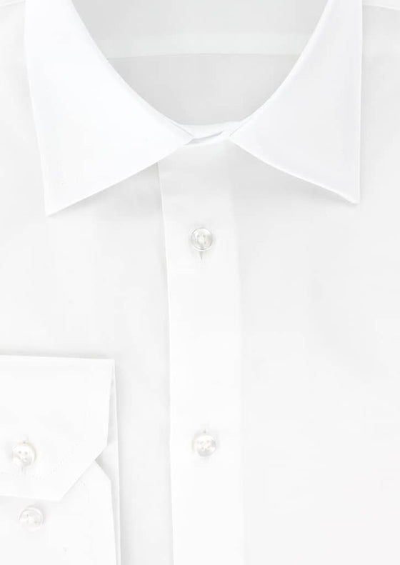 French collar white shirt
