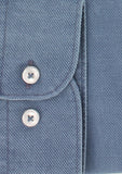 Chemise cintrée bleu jean denim | Cotton Park