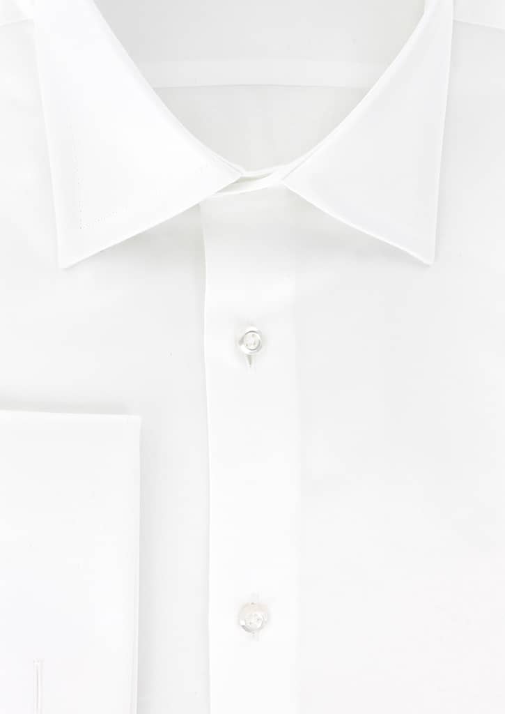 Chemise classique blanc poignets mousquetaires | Cotton Park