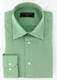 Chemise classique verte à motifs | Cotton Park