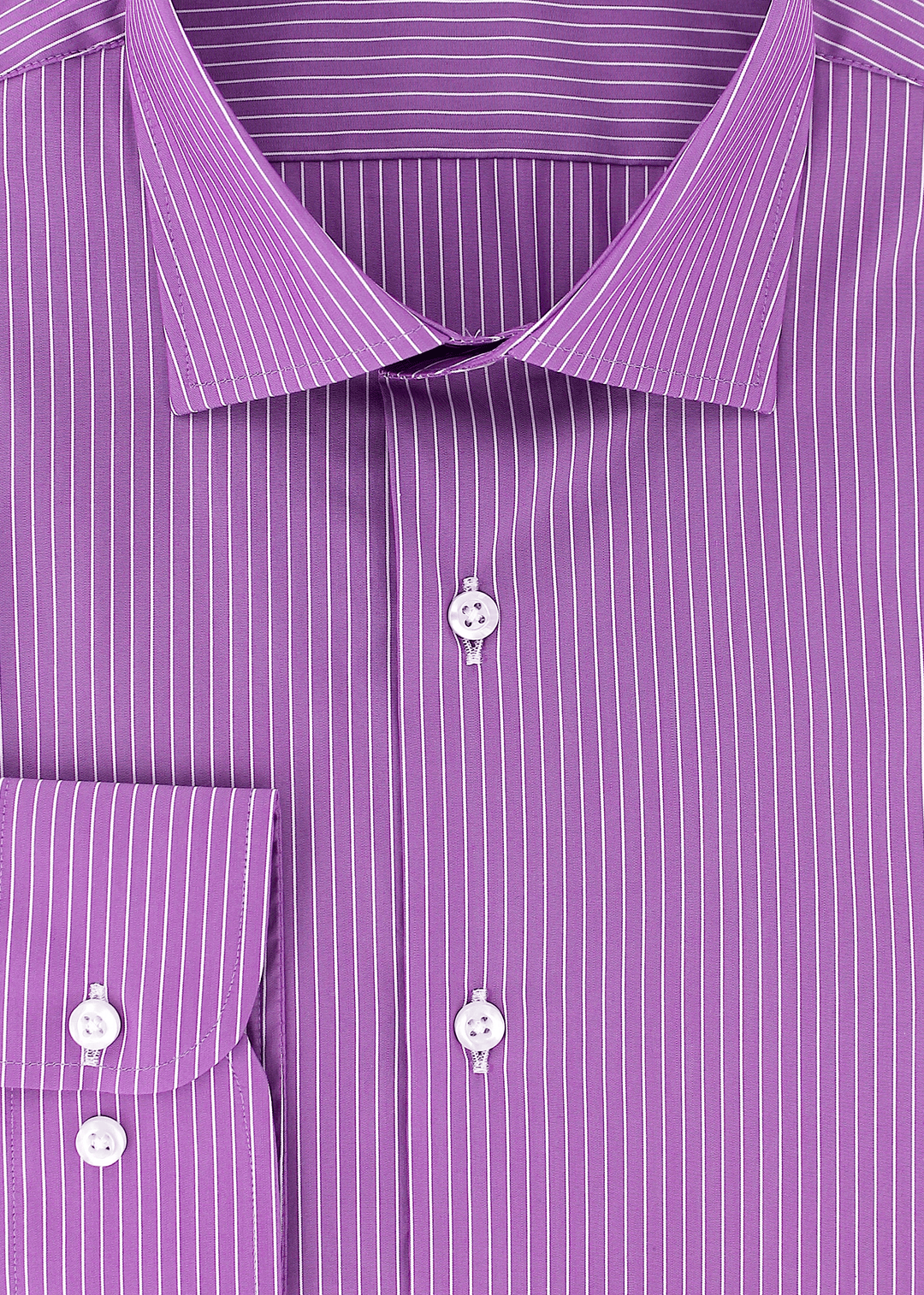 Chemise classique violette à rayures | Cotton Park