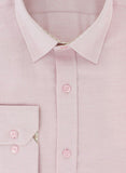 Chemise cintrée coton et cachemire rose | Cotton Park