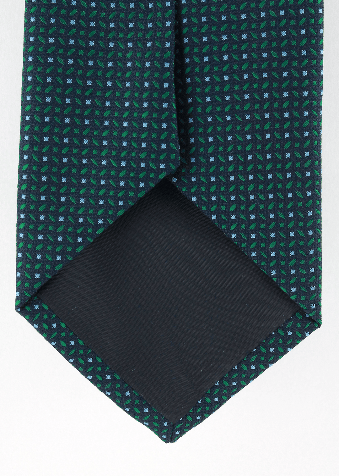 Cravate verte à motifs | Cotton Park