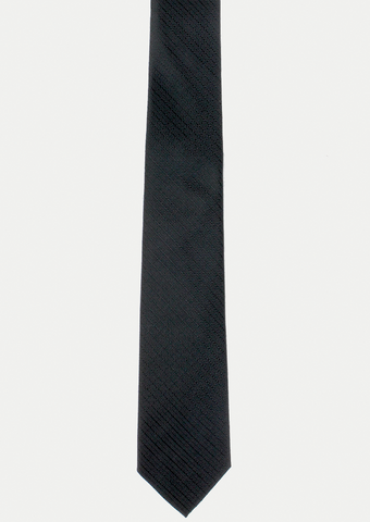 Cravate noire à motifs | Cotton Park