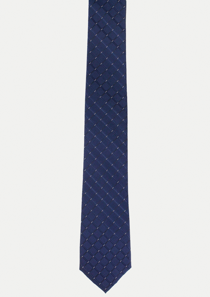 Cravate bleue à motifs | Cotton Park