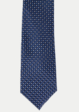 Cravate élégante pour homme de couleur bleu marine à motifs | Cotton Park
