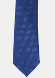 Cravate élégante pour homme de couleur bleue irisée à motifs | Cotton Park