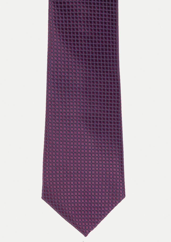 Cravate élégante pour homme de couleur bordeaux irisée à motifs | Cotton Park