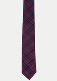 Cravate bordeaux à motifs rayés | Cotton Park