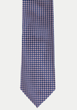 Cravate élégante pour homme de couleur rose à motifs bleus | Cotton Park