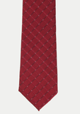 Cravate élégante pour homme rouge à motifs | Cotton Park
