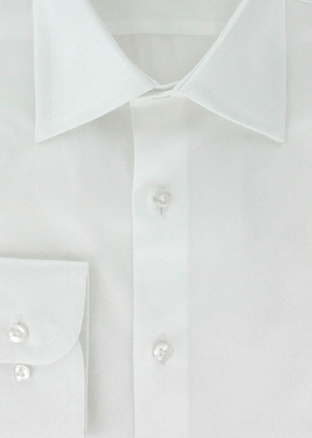 Chemise blanche en twill double retors | Cotton Park