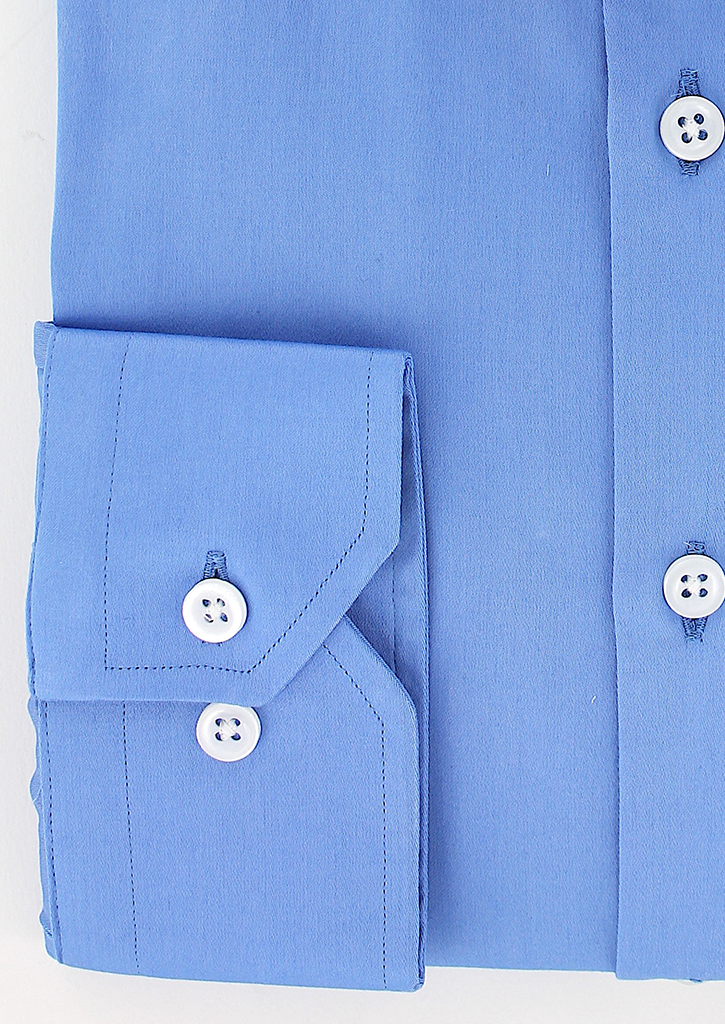 Lavender blue cotton satin shirt