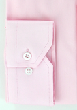 Poignets simples réglables de couleur rose pâle en satin de coton | Cotton Park