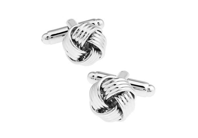 Boutons De Manchette Art Déco - Argent Et Pierre Noire, Modèle CL128, Occasion