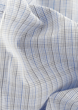 Tissu 100% coton bleu à carreaux | Cotton Park